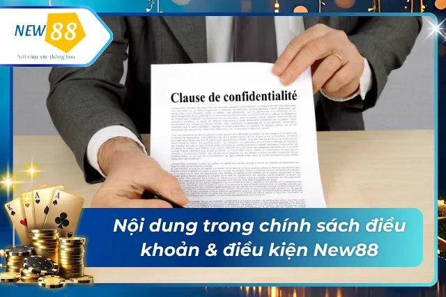 Điều Khoản Và Điều Kiện - Thông Tin Quan Trọng Tại New88 Nội dung trong chính sách điều khoản & điều kiện New88